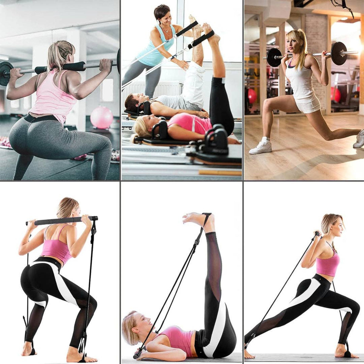 Portable Pilates Resistance Bar