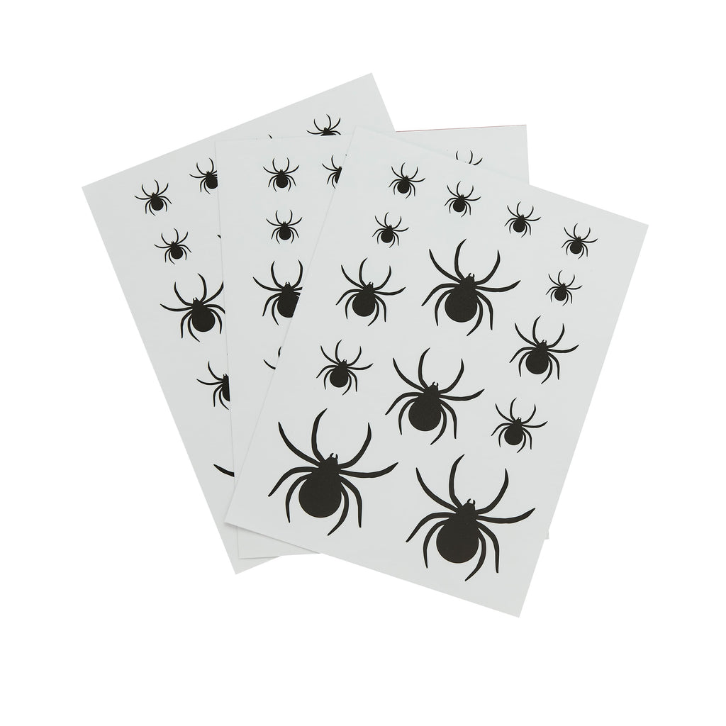 3 Pack Spider Window Clings | Halloween Party Supplies UK Party Decorations 3 Pack Spider Window Clings