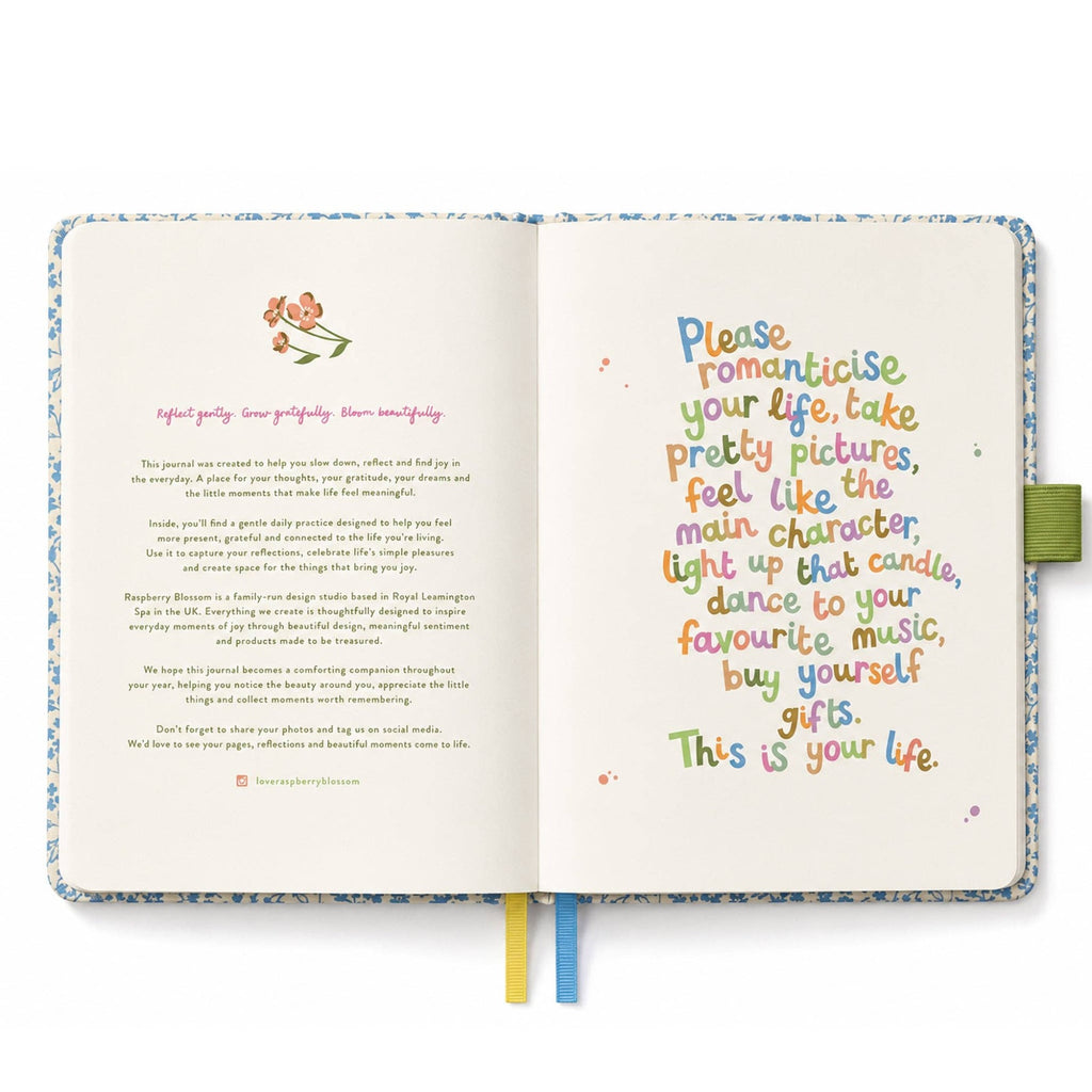 Raspberry Blossom Gratitude Journal
