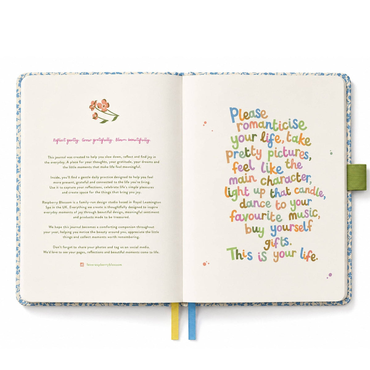 Raspberry Blossom Gratitude Journal