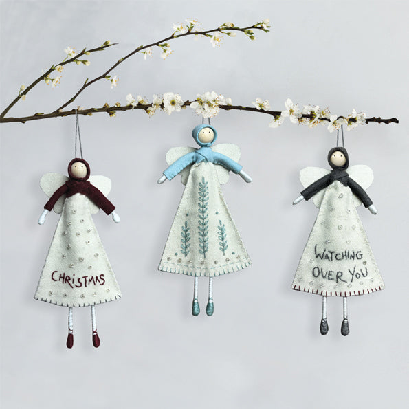 East of India Hand Stitched Angel Decoration - Christmas