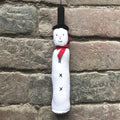 East of India Long Tall Felt Hanging Snowman Decoration