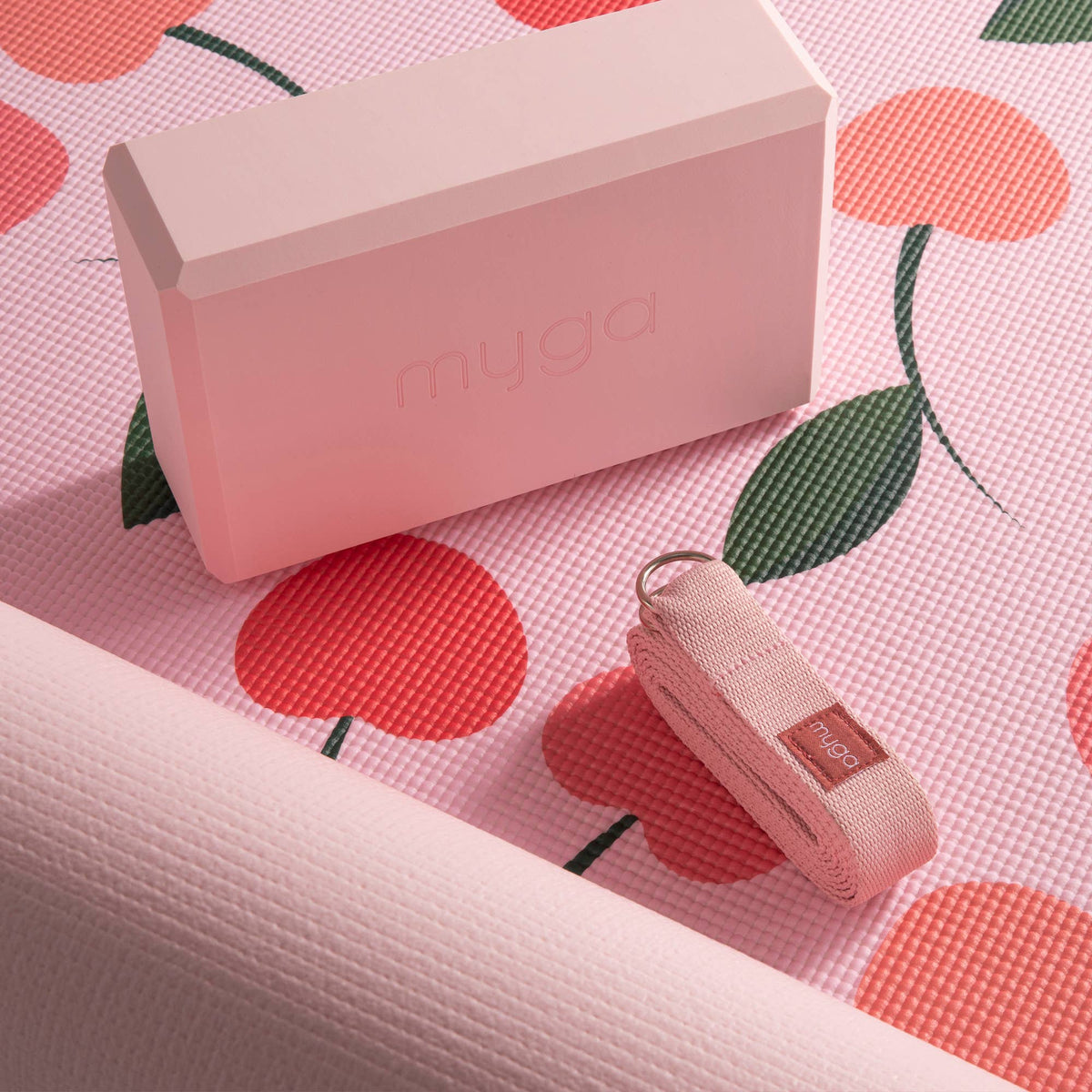 Myga Printed Yoga Starter Kit - Cherry
