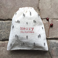 East of India Drawstring Gift Bag - Merry Christmas