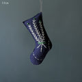 East of India Embroidered Mini Hanging Stocking - Blue