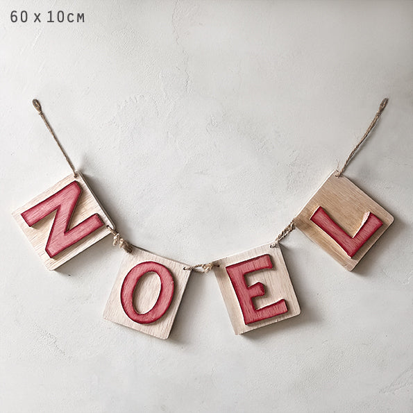 East of India Wooden Noel Garland