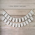 East of India Linen Advent Garland
