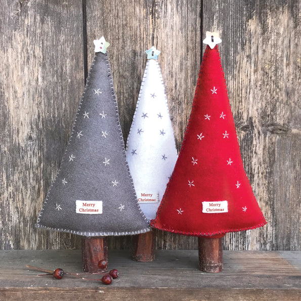 East of India Felt Christmas Tree - Cream
