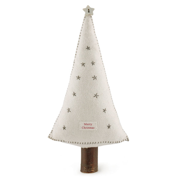 East of India Felt Christmas Tree - Cream