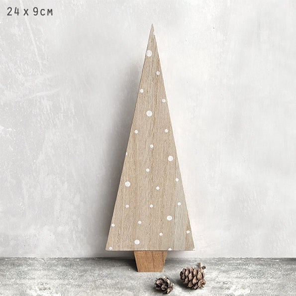 East of India Standing Wooden Christmas Tree - Natural
