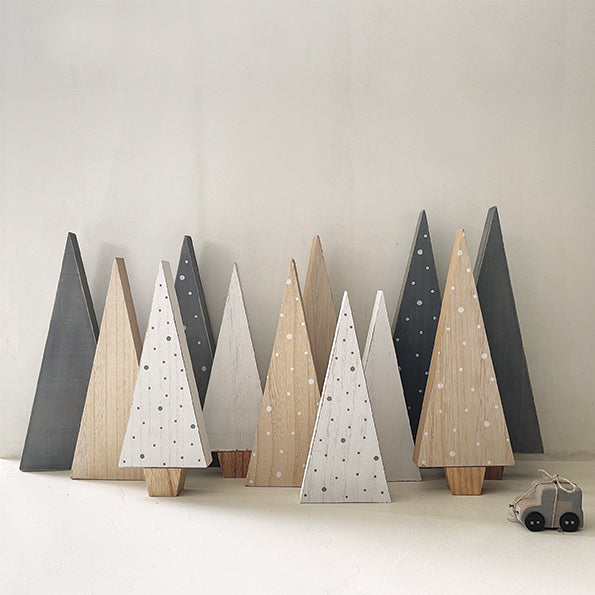 East of India Standing Wooden Christmas Tree - Natural