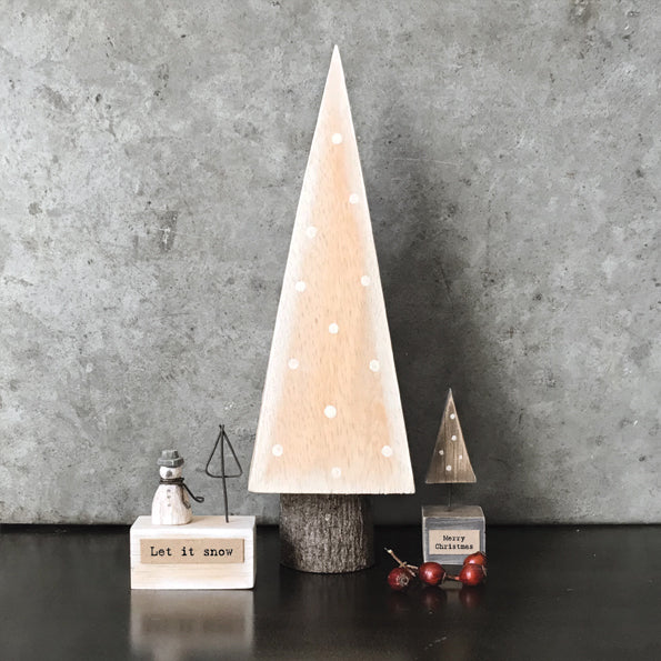 East of India Square Wooden Christmas Tree