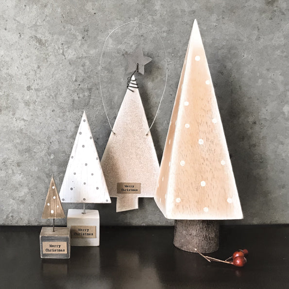 East of India Square Wooden Christmas Tree