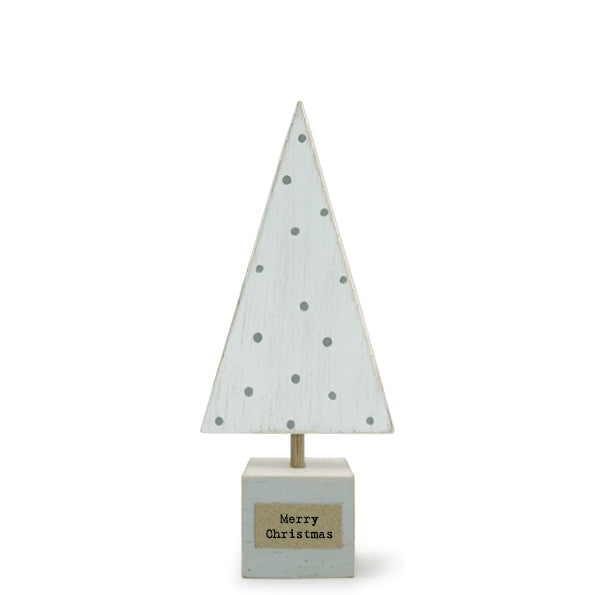 East of India Handmade Wooden Christmas Tree - White
