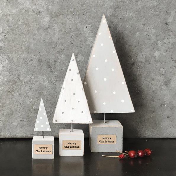 East of India Handmade Wooden Christmas Tree - Grey