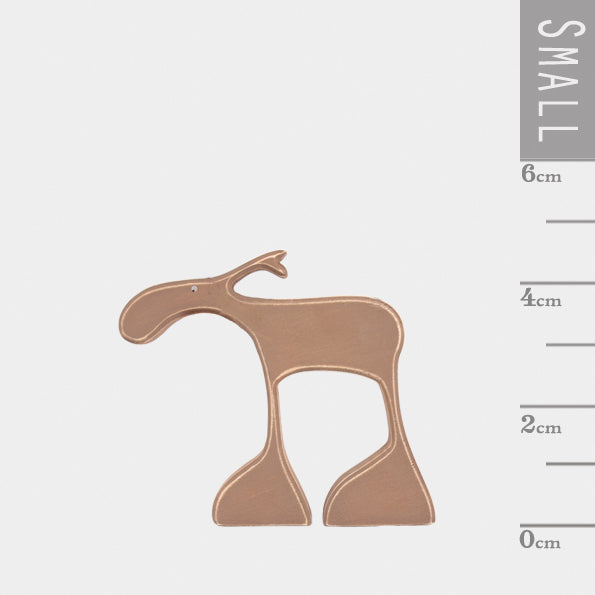 East of India Tiny Wooden Reindeer Decoration