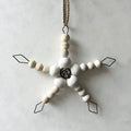 East of India Beaded Wire Star Decoration