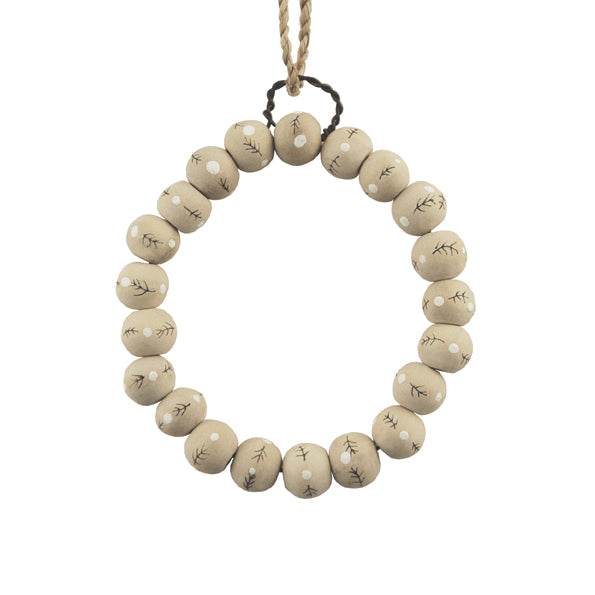 East of India Beaded Wreath Decoration