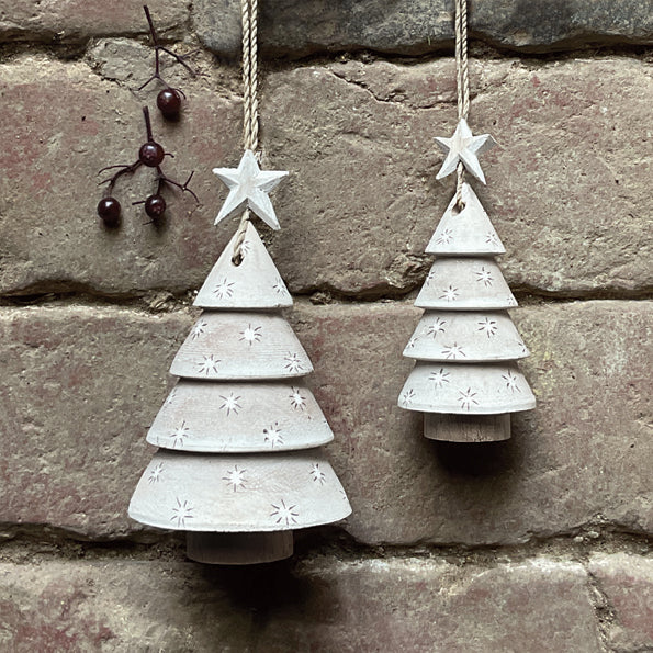 East of India Large Wooden Dotty Tree Decoration