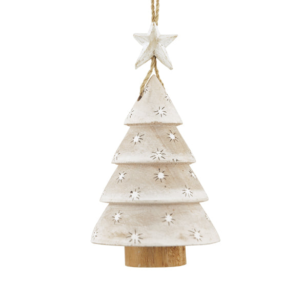 East of India Large Wooden Dotty Tree Decoration