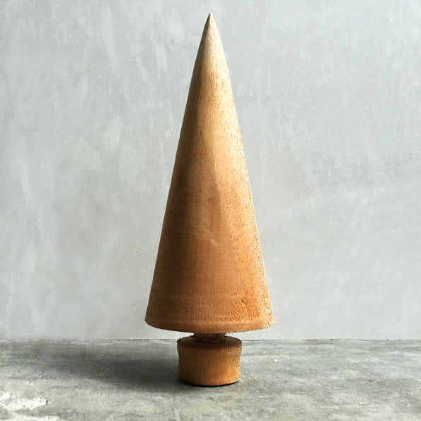East of India Turned Wooden Christmas Tree - Plain