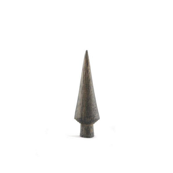 East of India Small Turned Wooden Tree - Plain Dark Wood