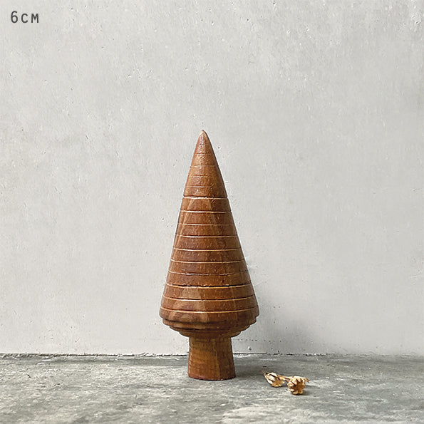 East of India Small Turned Wooden Tree - Lined