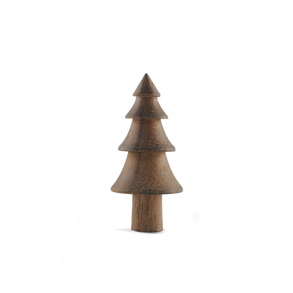 East of India Small Turned Wooden Tree - Fluted