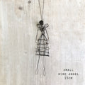 East of India Small Woven Rusty Wire Angel