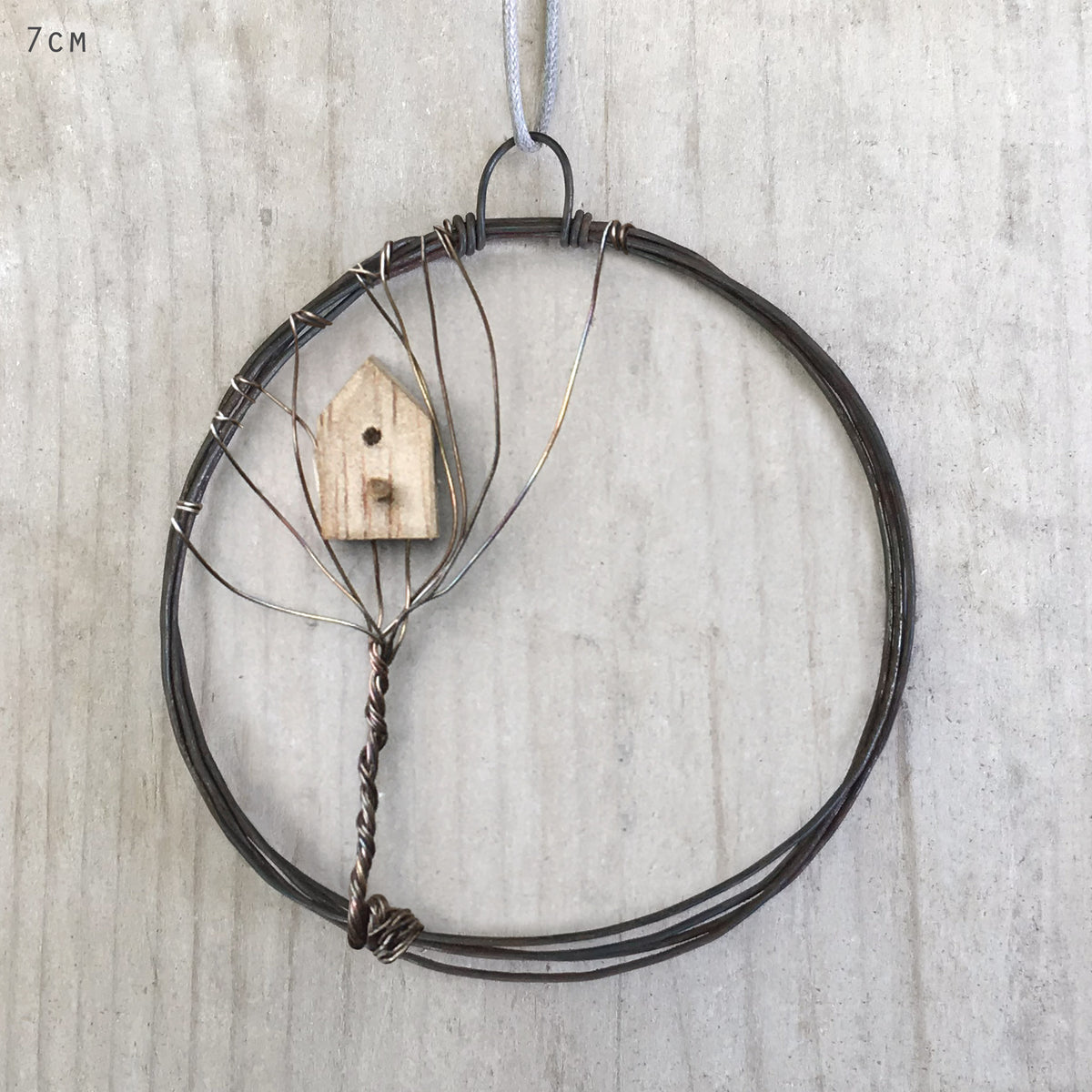 East of India Small Rusty Wire Wreath - Tree House