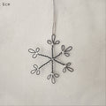 East of India Small Rusty Wire Snowflake Decoration