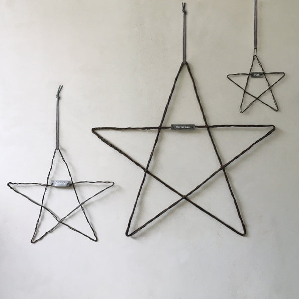 East of India Medium Metal Hanging Star - Twinkle