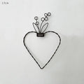 East of India Small Metal Hanging Heart - Love