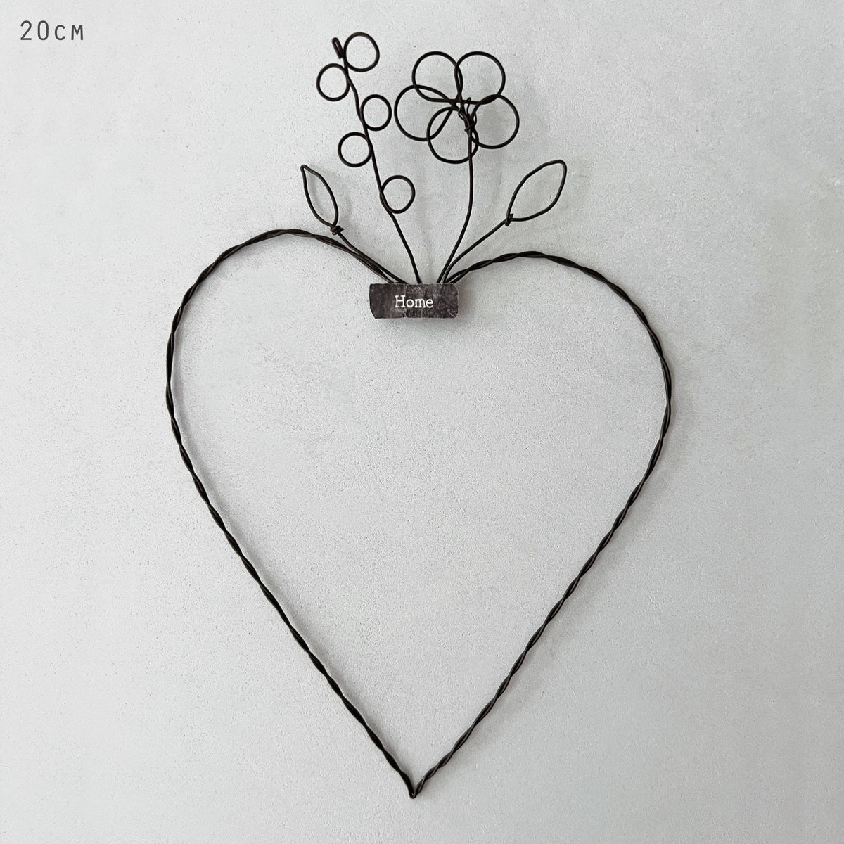 East of India Large Metal Hanging Heart - Home