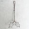 East of India Rusty Wire Decoration - Holly