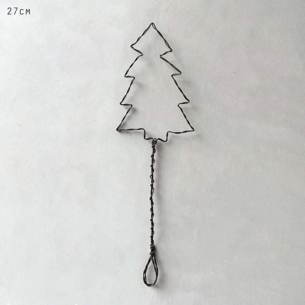 East of India Rusty Wire Christmas Decoration - Christmas Tree