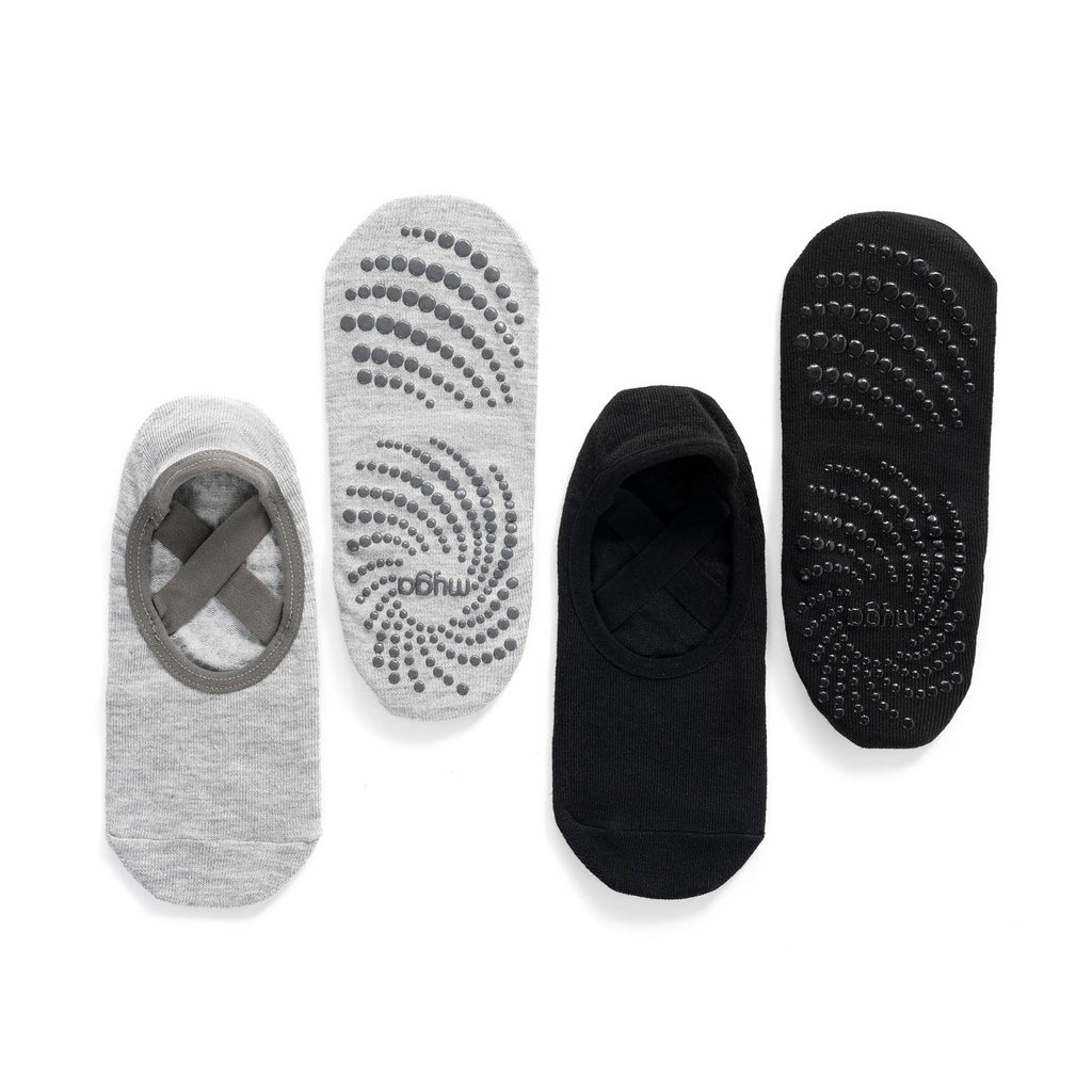 Myga Backless Cross-Strap Grip Yoga Socks