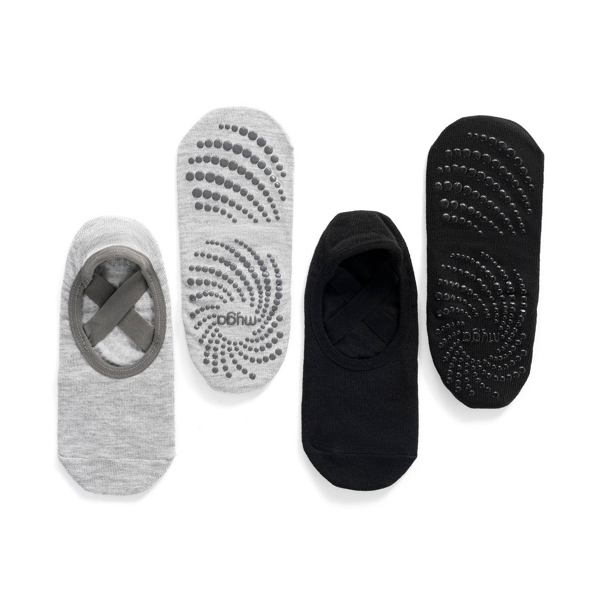 Myga Backless Cross-Strap Grip Yoga Socks