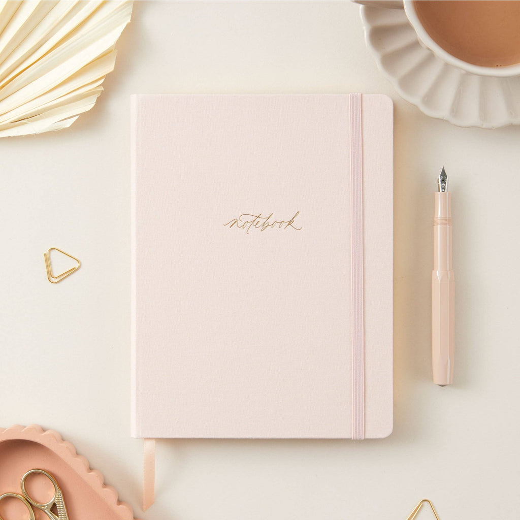 Luxury Cloth Notebook - Blush