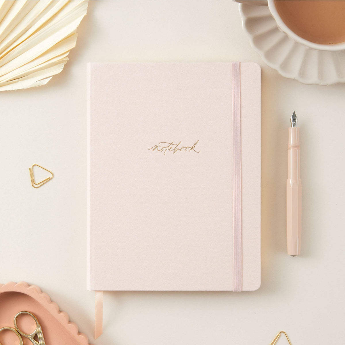 Luxury Cloth Notebook - Blush
