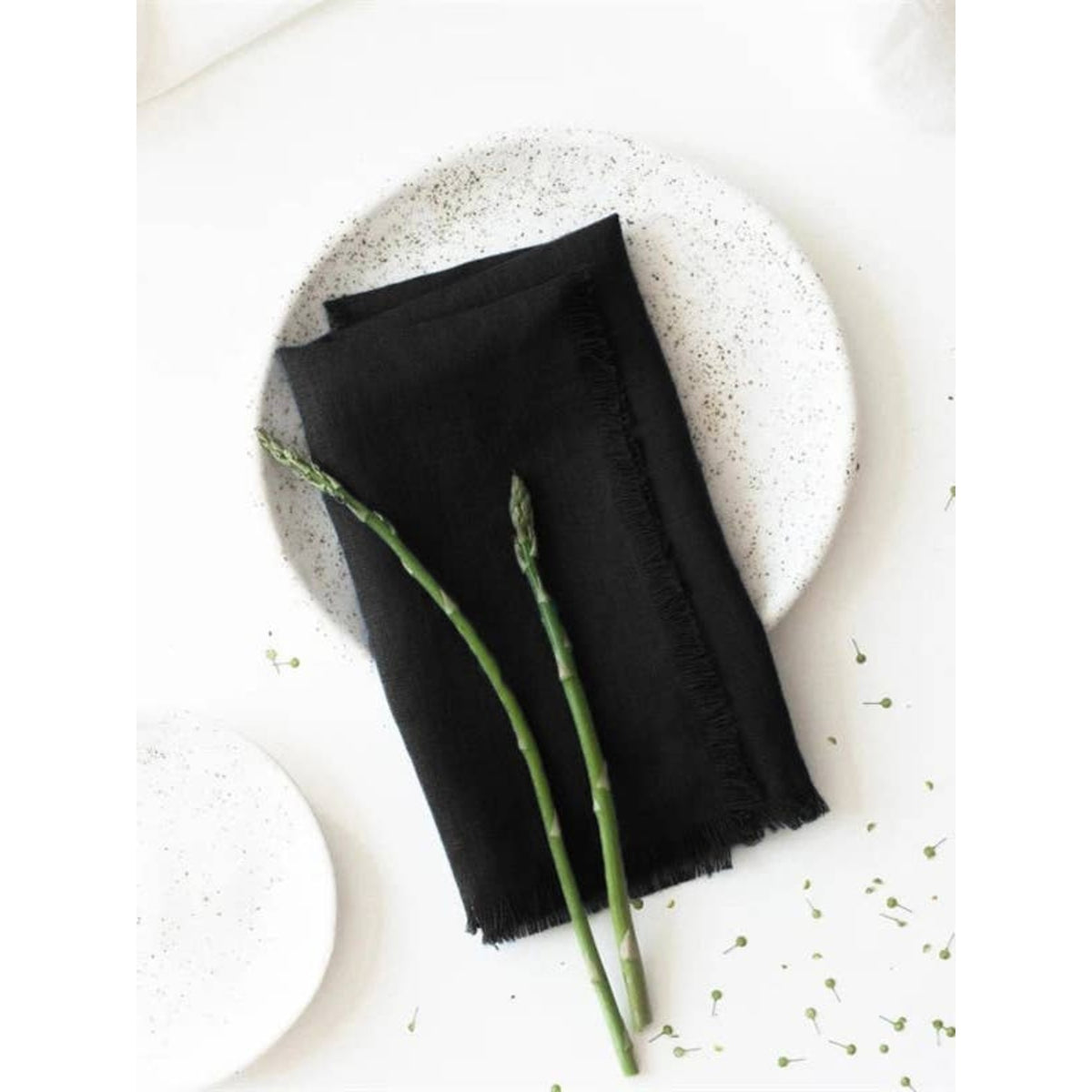 Washed Linen Frayed Edge Napkin & Placemat