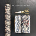 East of India Kraft Wrapping Paper Roll, 5m - Black dots