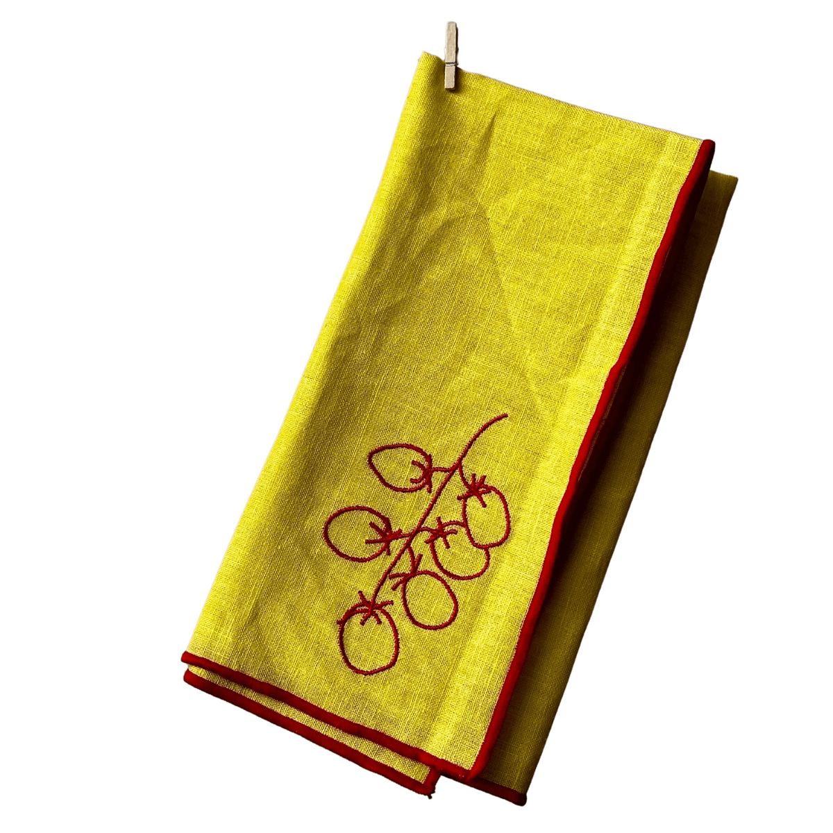 Linen Blend Napkins - Vine Tomatoes, Set of 2