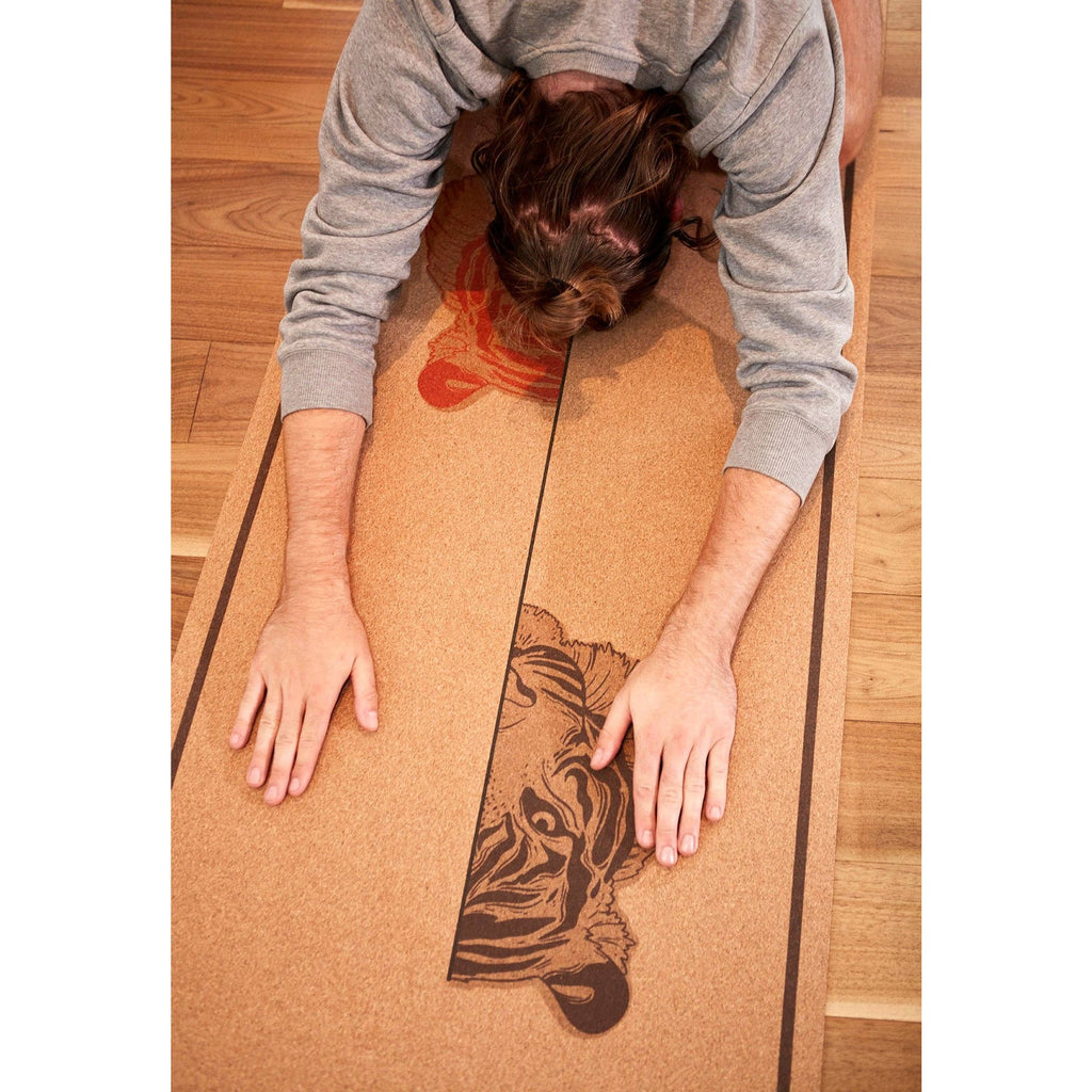 The Powerful Tiger Cork Yoga Mat