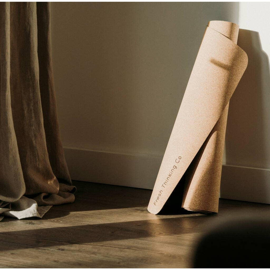 Cork Yoga Mat with Carry Strap