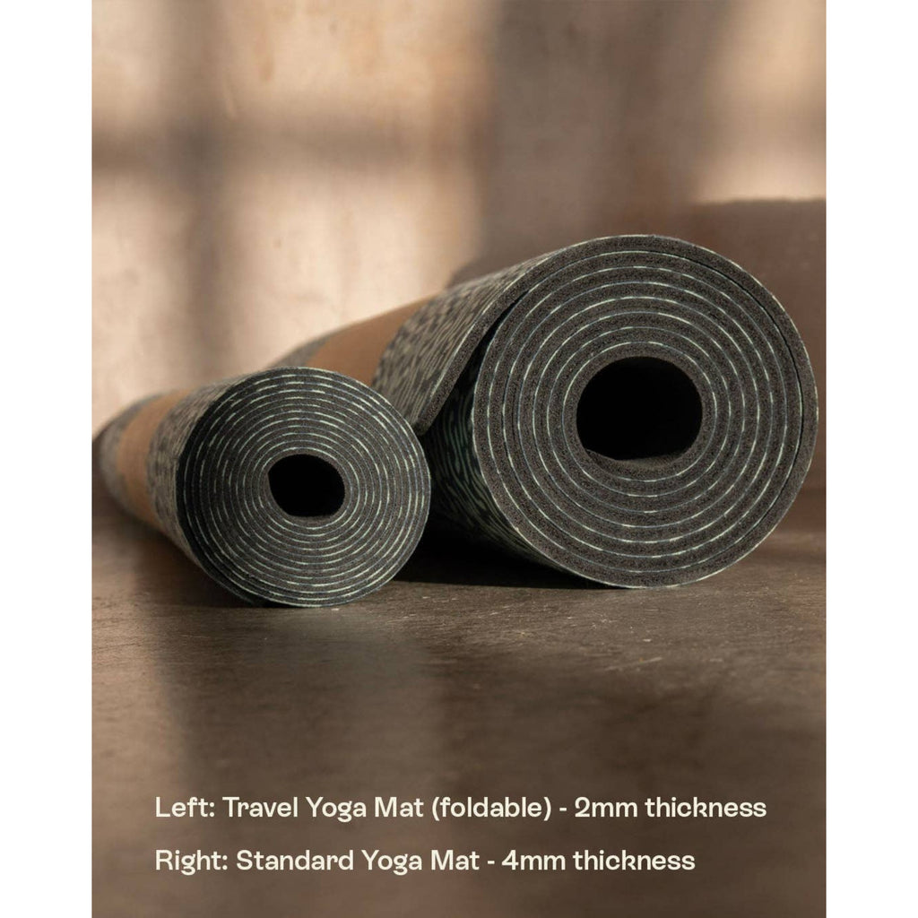 Whirly Patterned Travel Yoga Mat