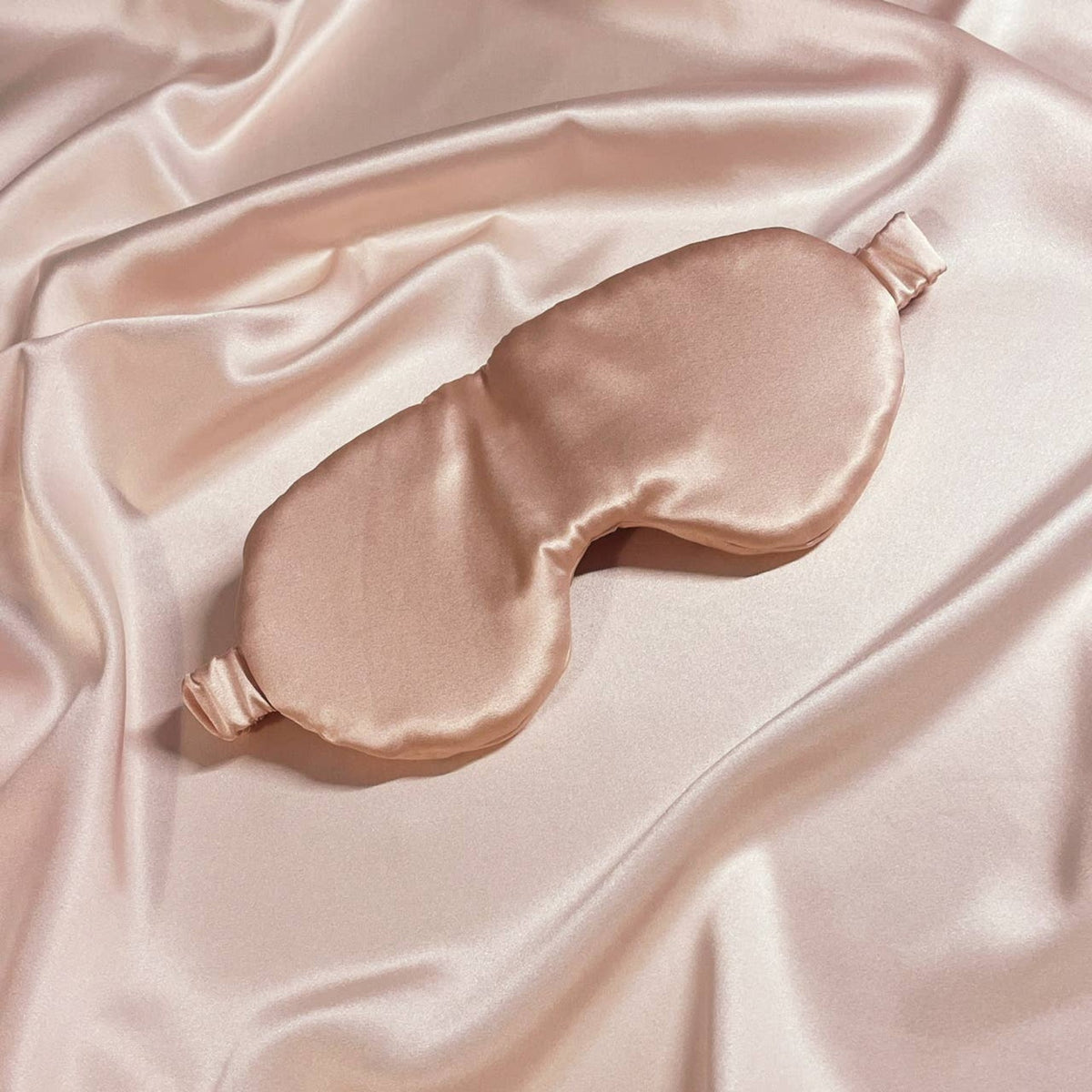 Eliza Mulberry Silk Eye Mask - Oyster Pink