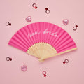 4 Pack Team Bride Paper Fans | Hen Party Supplies UK Party Accessories 4 Pack Team Bride Paper Fans