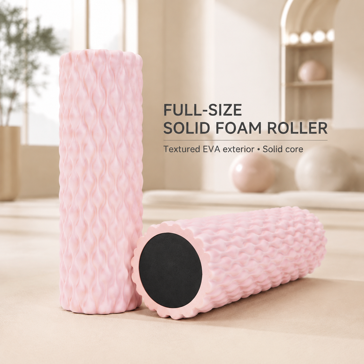Wave-Textured Foam Roller - 45cm