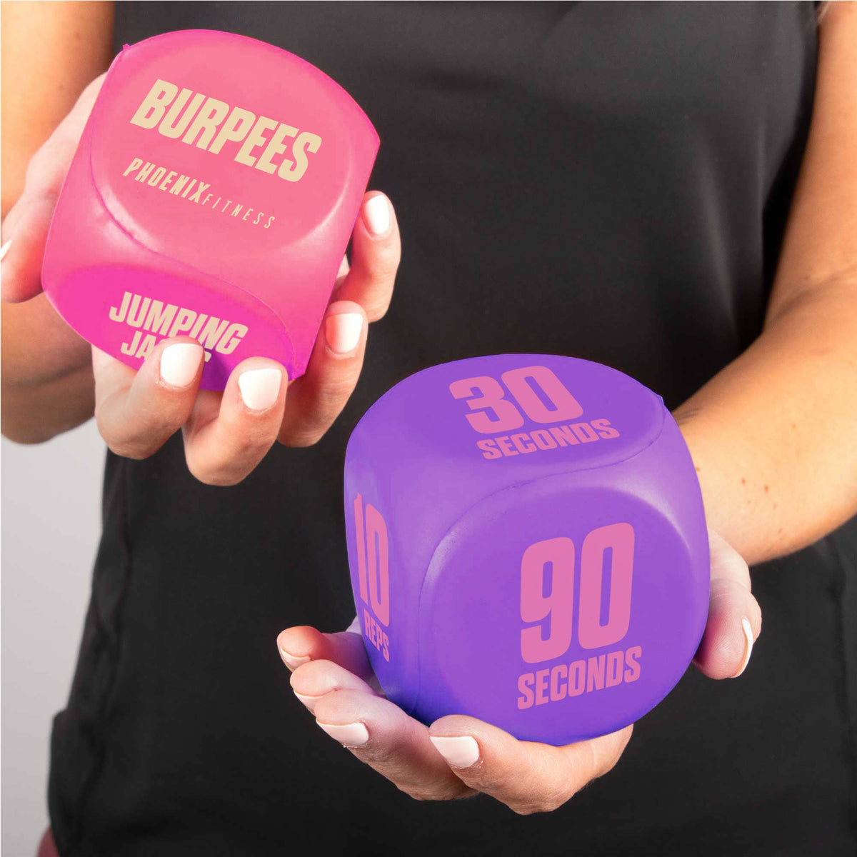 Fitness Routine Exercise Dice - Pink